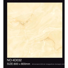 600X600mm voll polierte beige Farbe glasierte Porzellanfliese